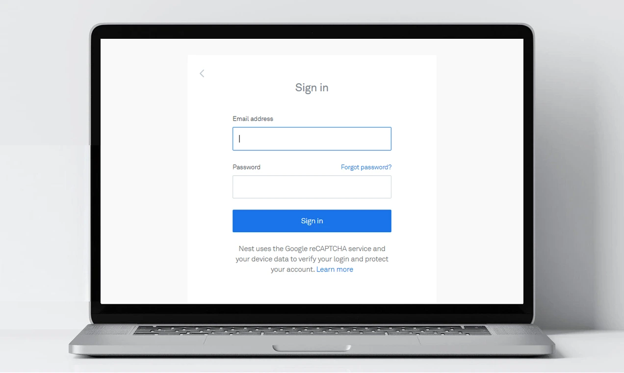 Nest Web App Account